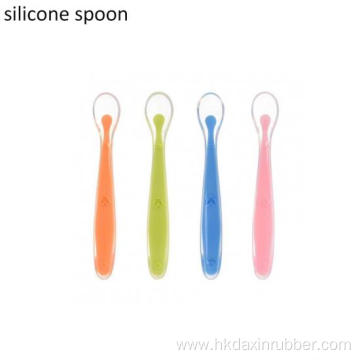 Baby Food Training Silicone Feeding Spoon